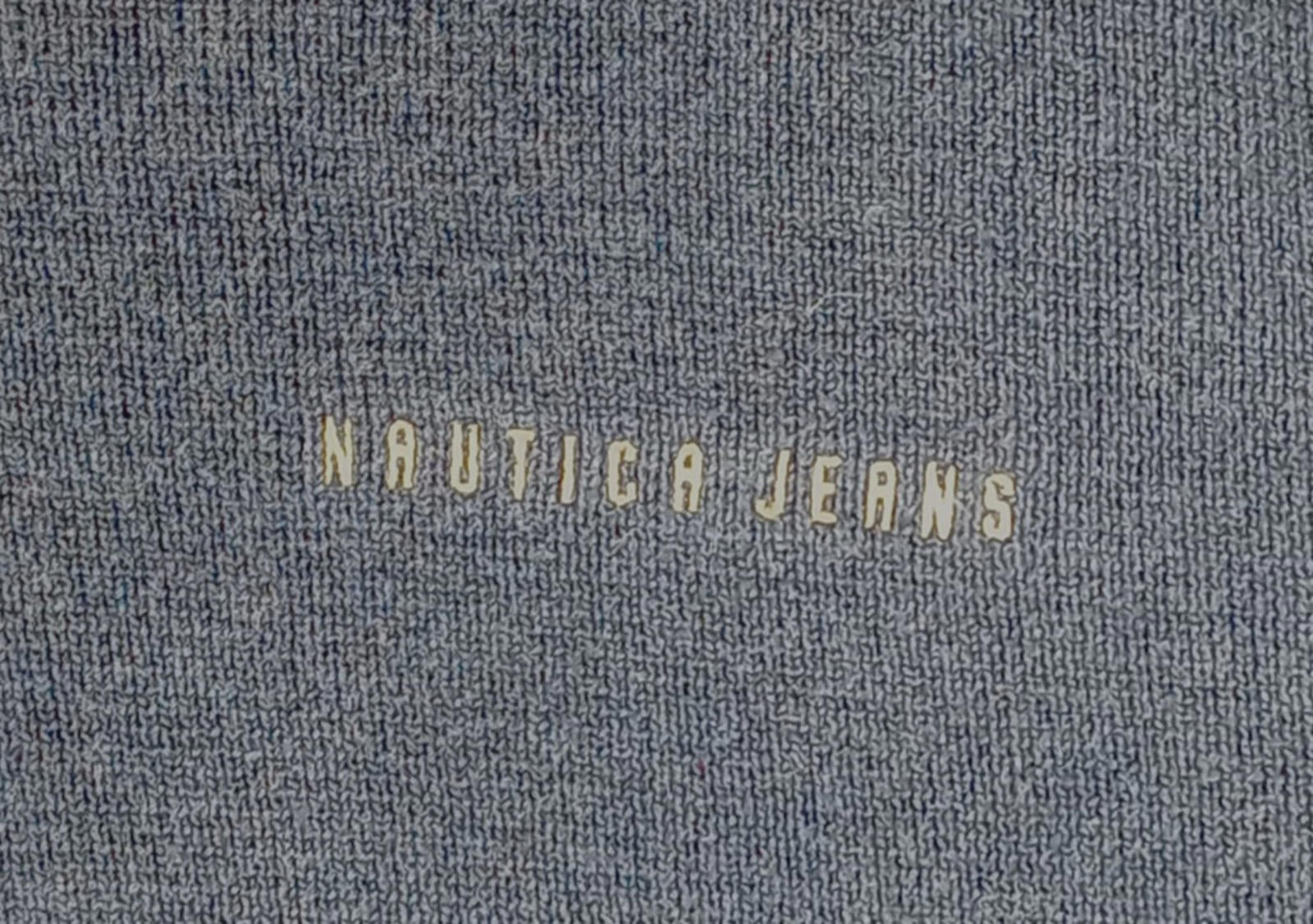 Nautica Knit Jumper Men's UK Size XL Blue Long Sleeve V-Neck Easy Care