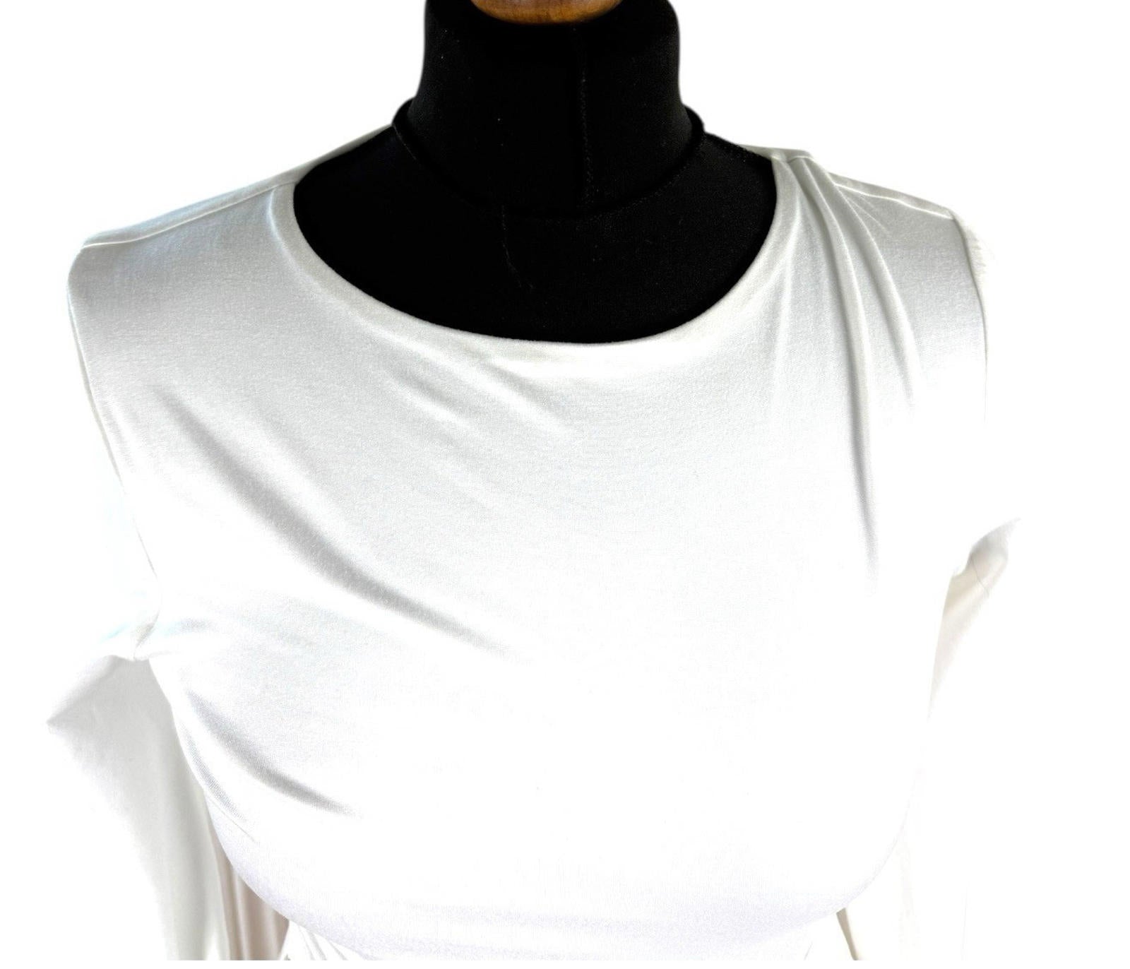 Pretty Little Thing White Mini Dress Wrap Detail Women’s UK Size 8