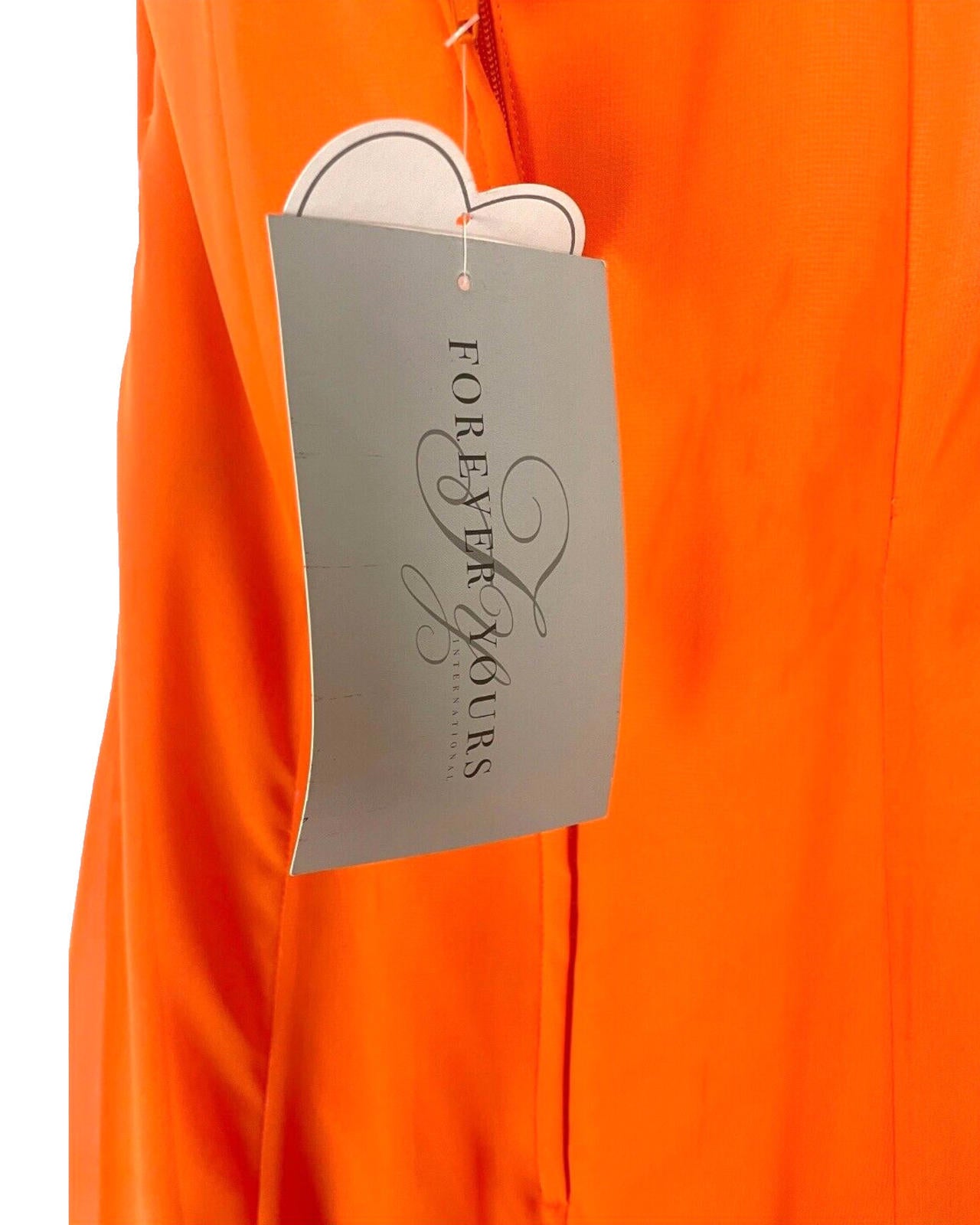 Forever Yours Prom Dress Women’s UK Size 10 Orange Ballgown Occasion Formal