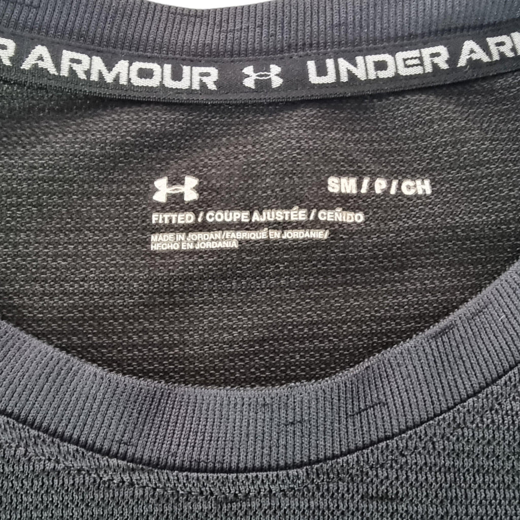 Under Armour T-Shirt Men's UK Size S Grey Vanish Seamless Short Sleeve Crew Neck