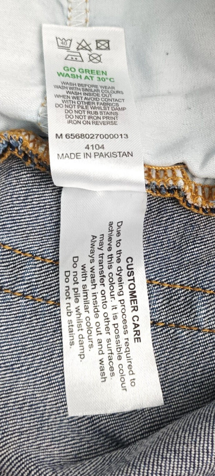 Easy Jeans Men's UK Size W28 L29 Blue 5 Pocket Cotton Rich Denim Zip Front