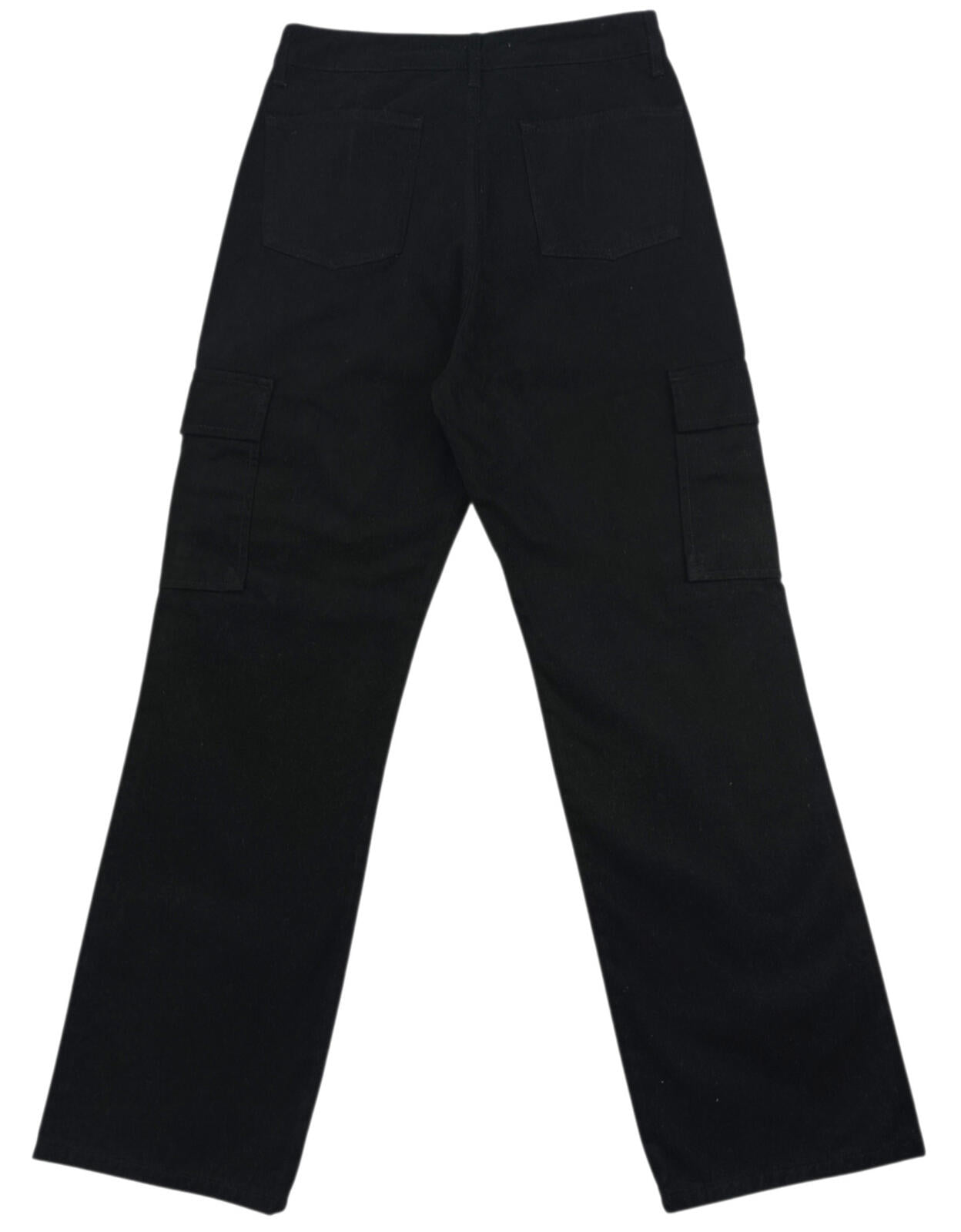 Michelle Keegan Cargo Jeans Women's UK Size 10 Black 100% Cotton Pockets Zip