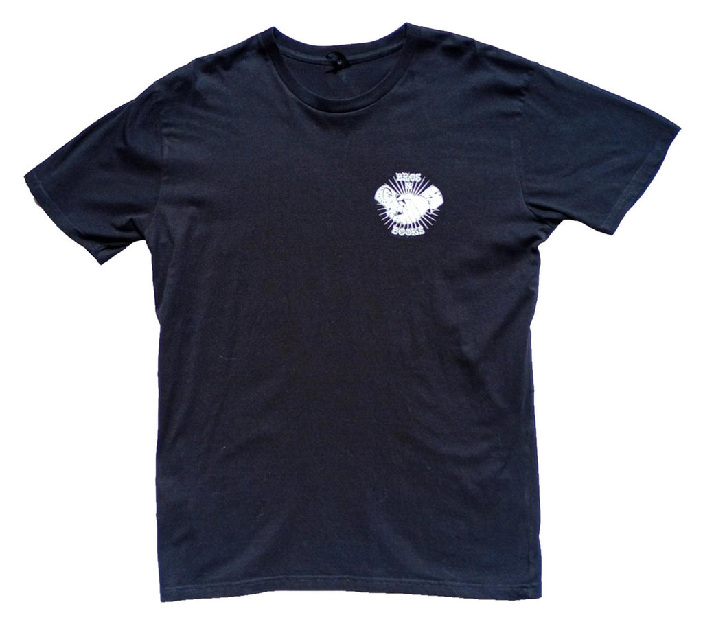 Brothers In Books Graphic Print T-Shirt Men's UK Size XL Black 100% Cotton