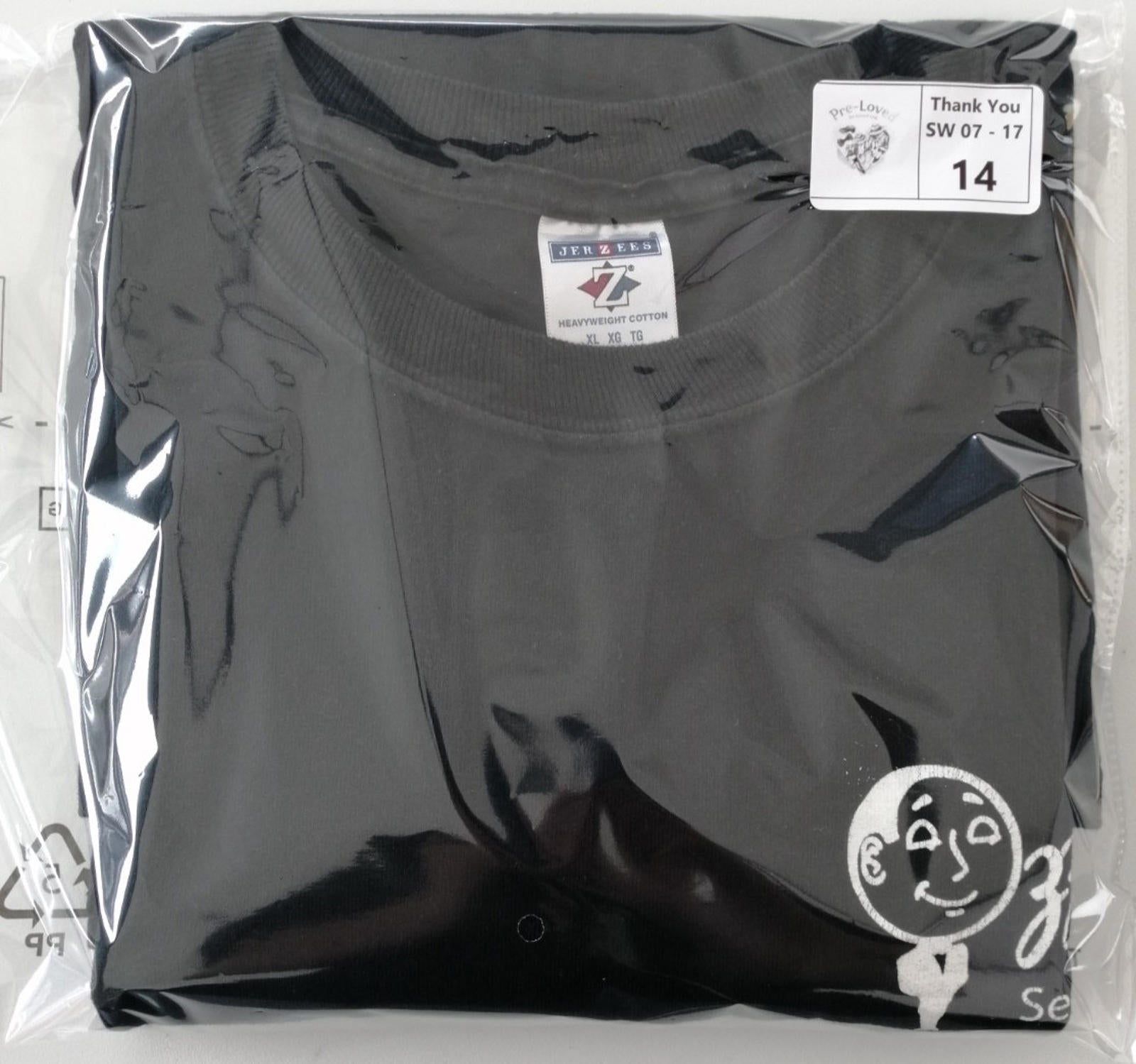 Staff Venue Graphic Print T-Shirt Men's Size XL Black Crew Neck 100% Cotton