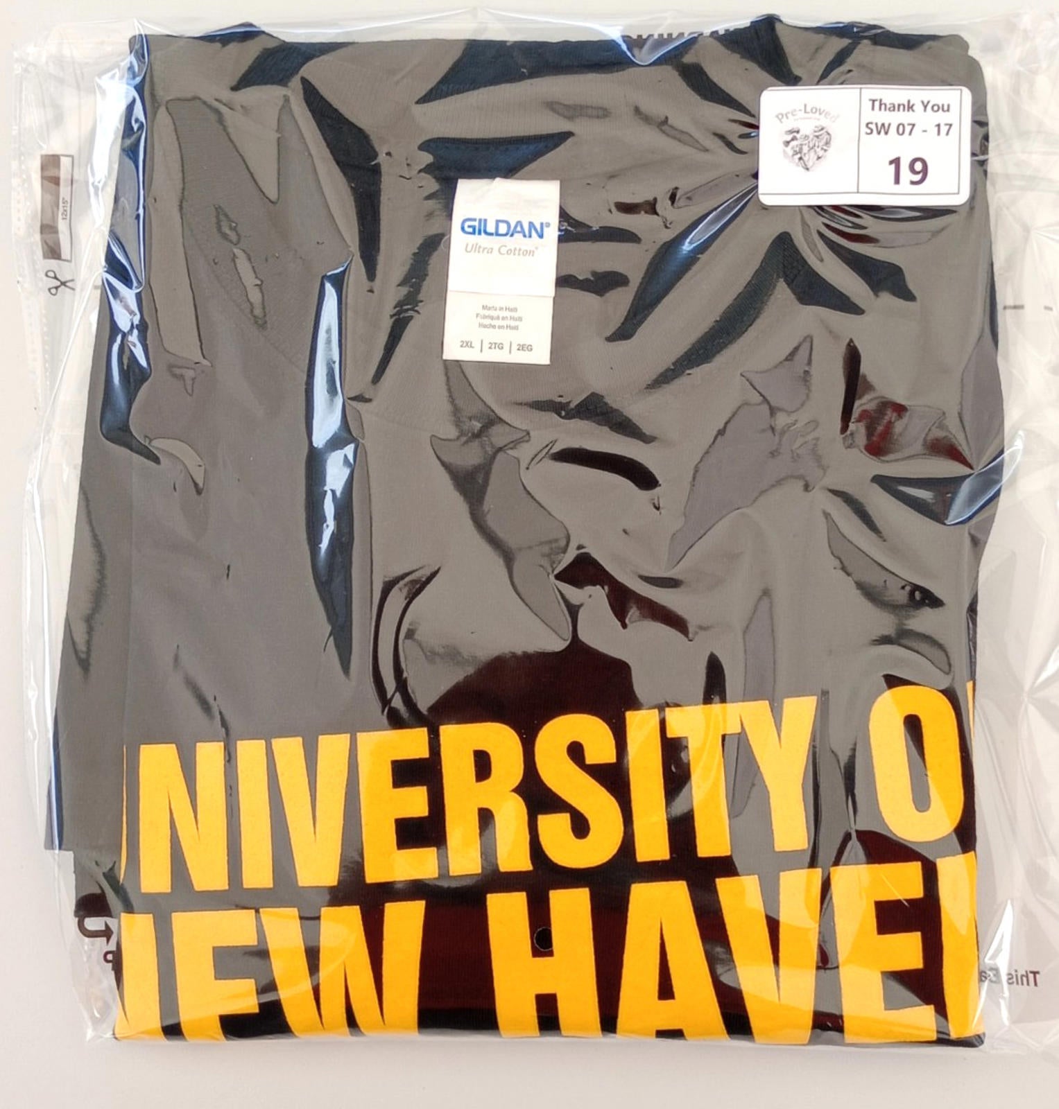 Graphic Print T-Shirt Men's UK Size 2XL Black Crew Neck 100% Cotton University