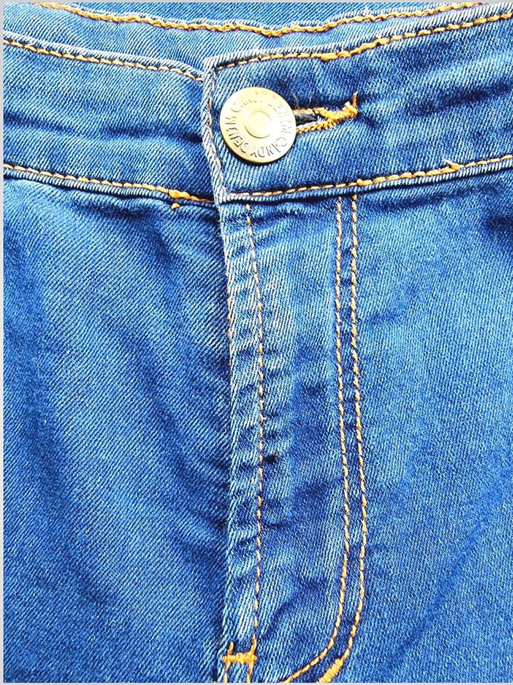 Candy Couture Jeans Junior Girls W26 L28 Blue Cotton Stretch Denim Leggings