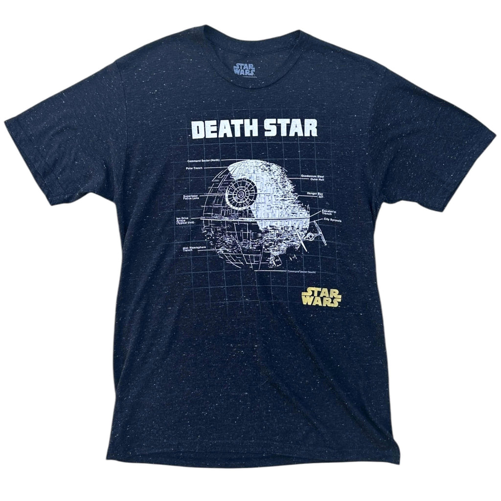Star Wars T-Shirt Men's UK Size Medium M Black Death Star Graphic Print