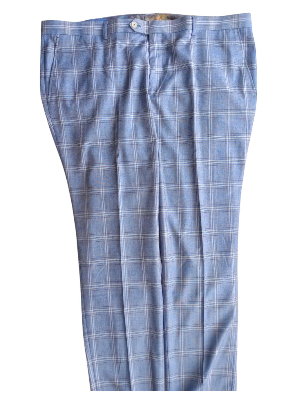 House Of Cavani Trousers Men's UK Size W46 L30 Check Tartan Pants Formal