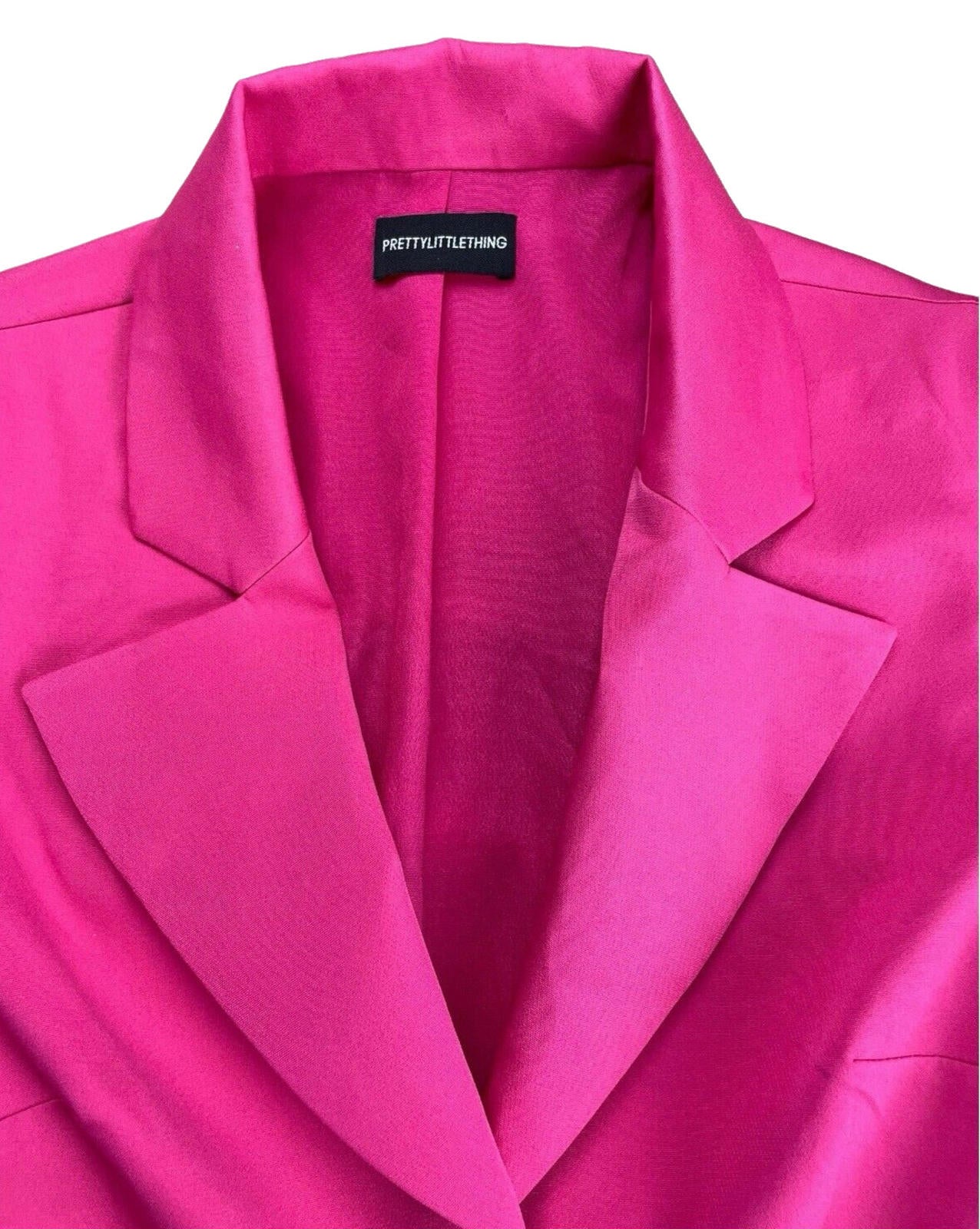 Pretty Little Thing Co-ord Set Pants & Cropped Blazer Pink Women’s UK Size 8