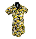 Motel Rocks Mini Dress Women's UK Size S Retro Floral Polo Stretch Summer