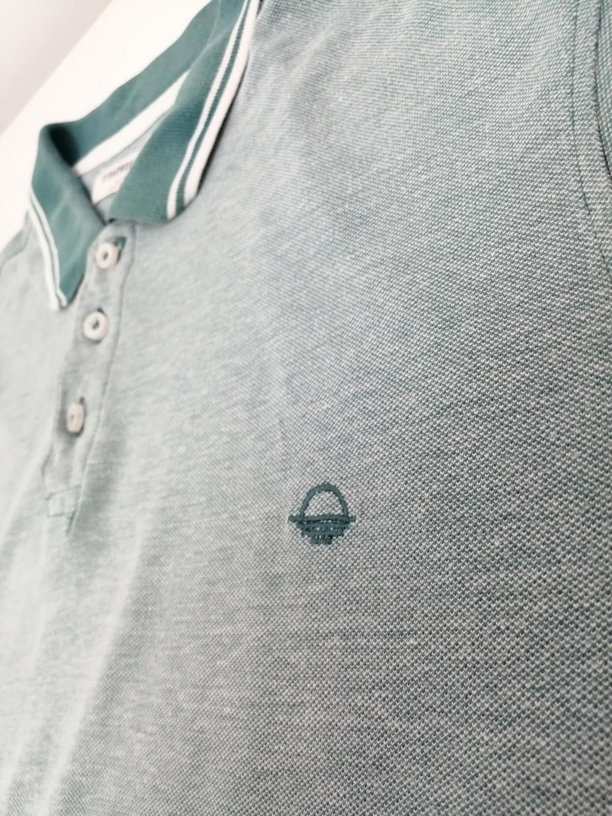 Cedarwood State Polo Shirt Men's Size 2XL Teal Blue Embroidered Logo 100% Cotton
