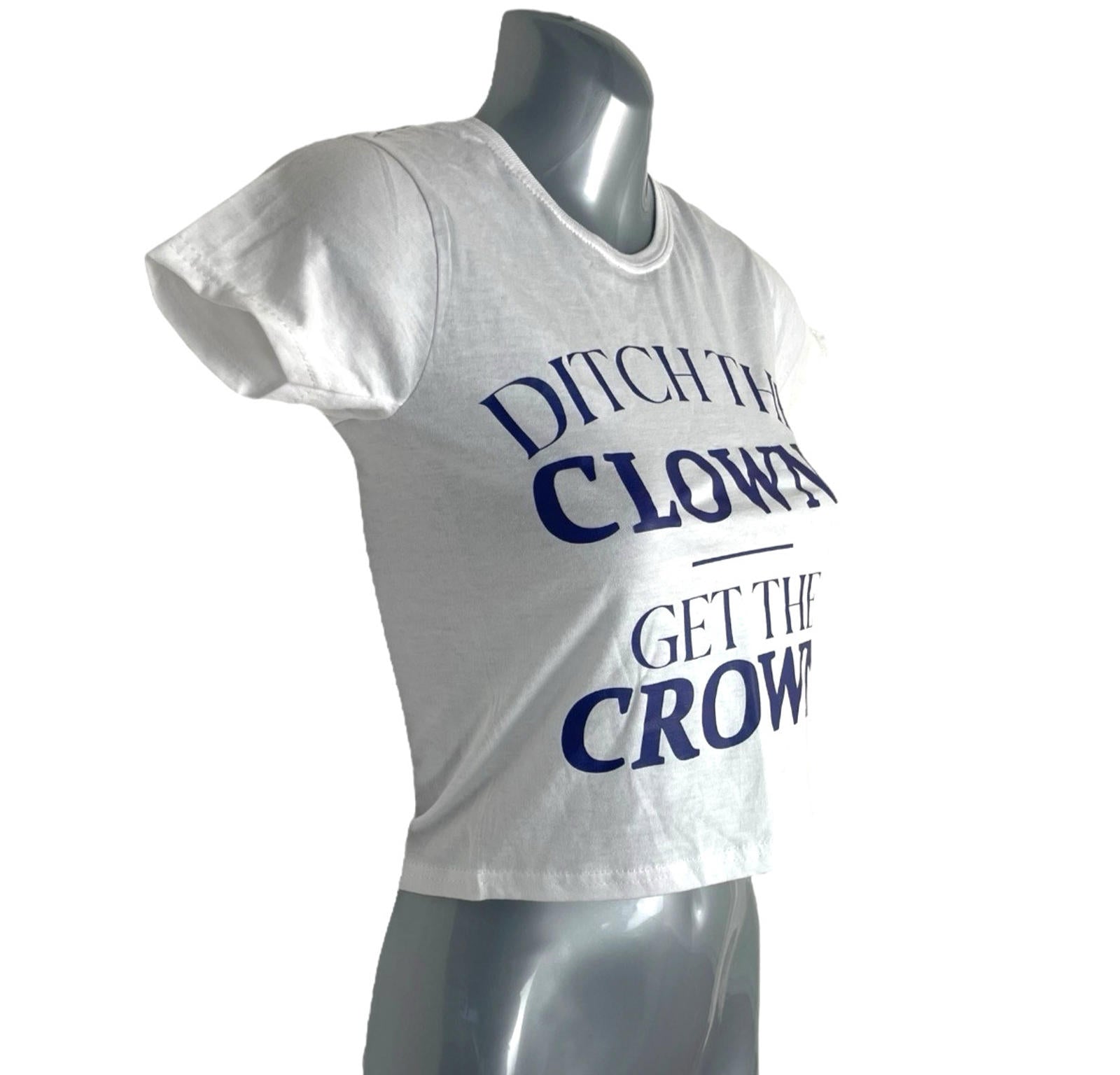 Graphic Print Crop T-Shirt Top Women’s UK Size XS Taylor Swift Crew Neck Jersey