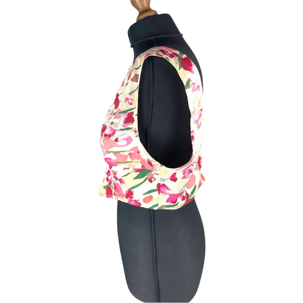 Ravi Famous Boned Croptop Floral Women’s UK Size 16