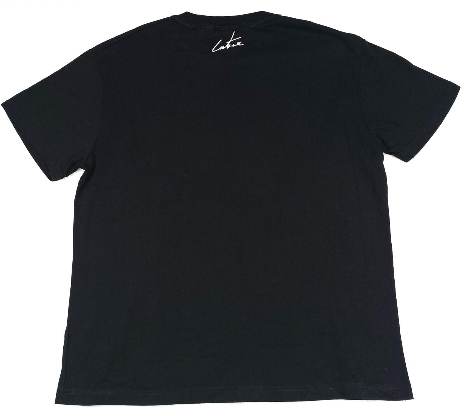 The Couture Club T-Shirt Men's UK Size S Black Crew Neck Graphic Print