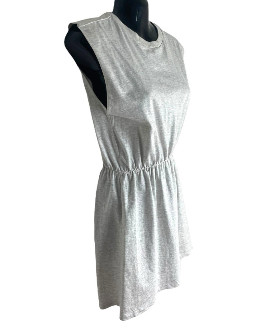 Divided Grey Jersey Mini Dress Elastic Waist Women’s UK Size XXS