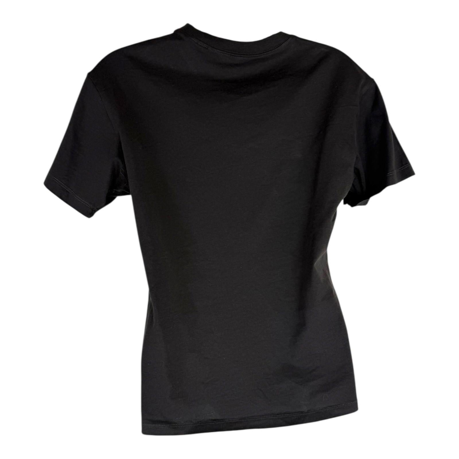 Divided Black Harvard T-shirt Oversized 100% Cotton Women’s UK Size XXS