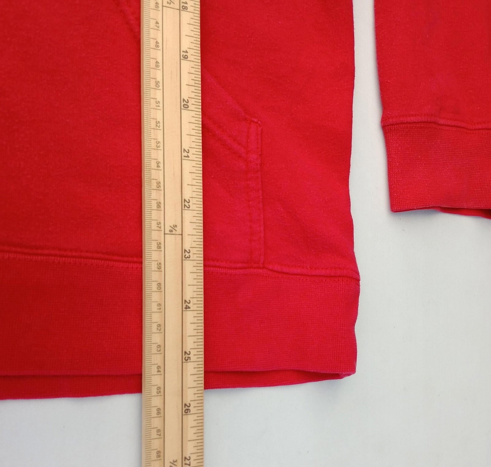 USA University Athletics Hoodie Men's UK Size M Red Jersey Hooded Pockets Sports