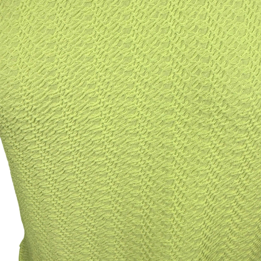 Peacocks T-Shirt Top Women’s UK Size 8 Neon Yellow Textured Lightweight