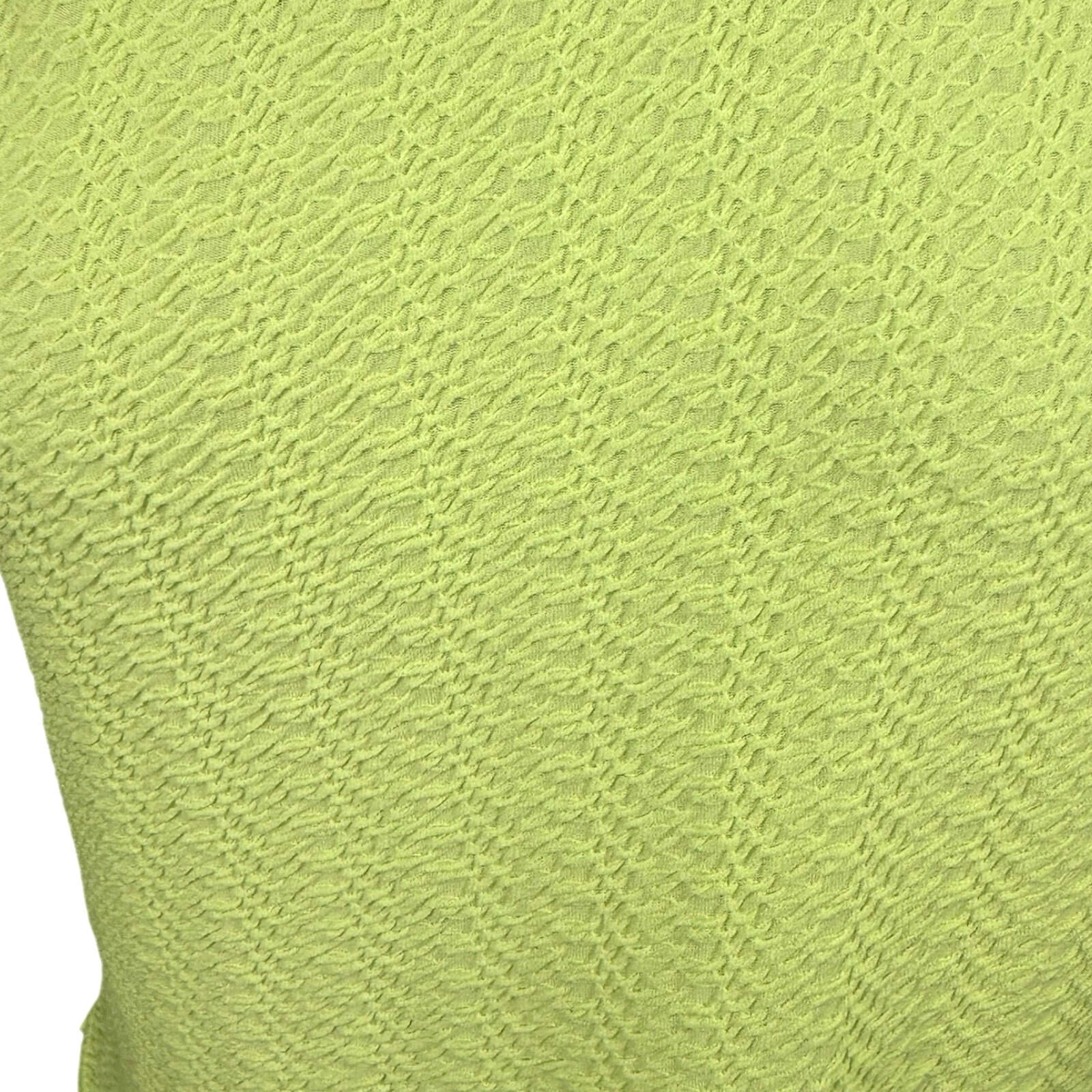 Peacocks T-Shirt Top Women’s UK Size 8 Neon Yellow Textured Lightweight