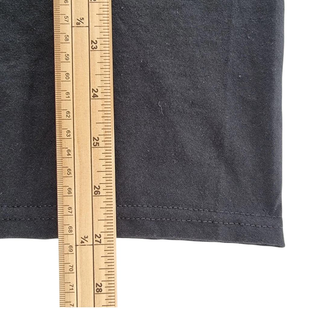 Graphic Print T-Shirt Men's UK Size S Black Dee's Super Service 100% Cotton