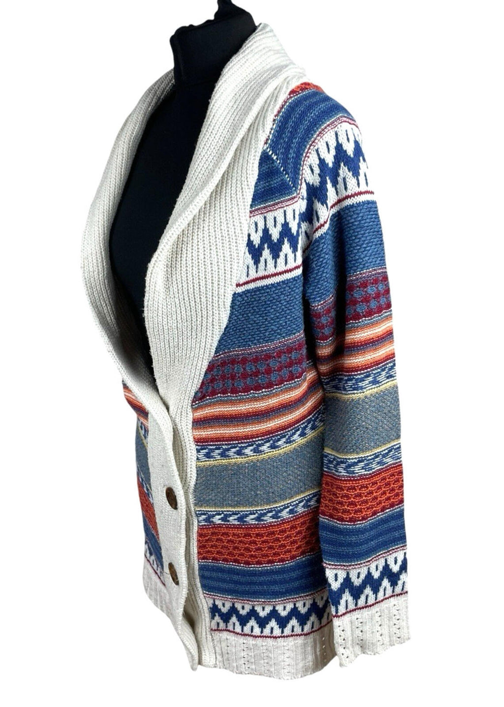 Parisian Knitted Cardigan Women’s UK Size S/M Button Up Long Sleeve Multicolour