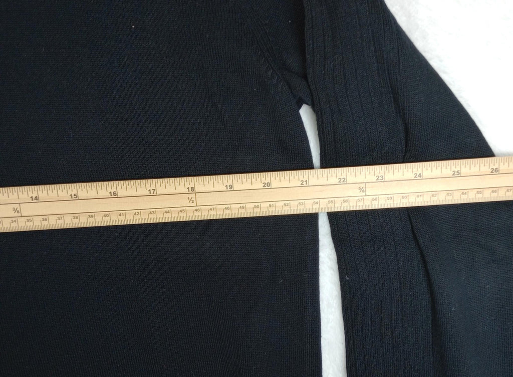Calvin Klein Knit Jumper Men's UK Size L Black Long Sleeve 100% Cotton Crew Neck