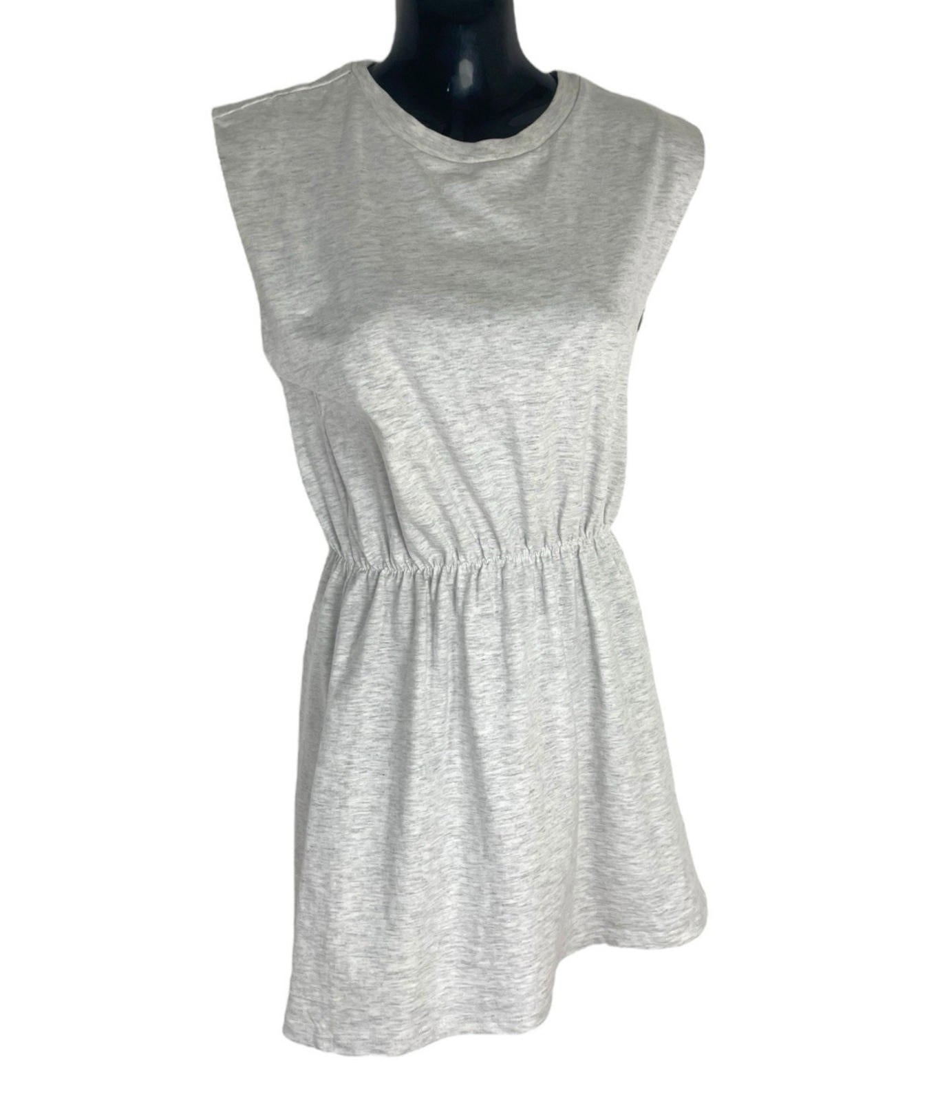 Divided Grey Jersey Mini Dress Elastic Waist Women’s UK Size XXS