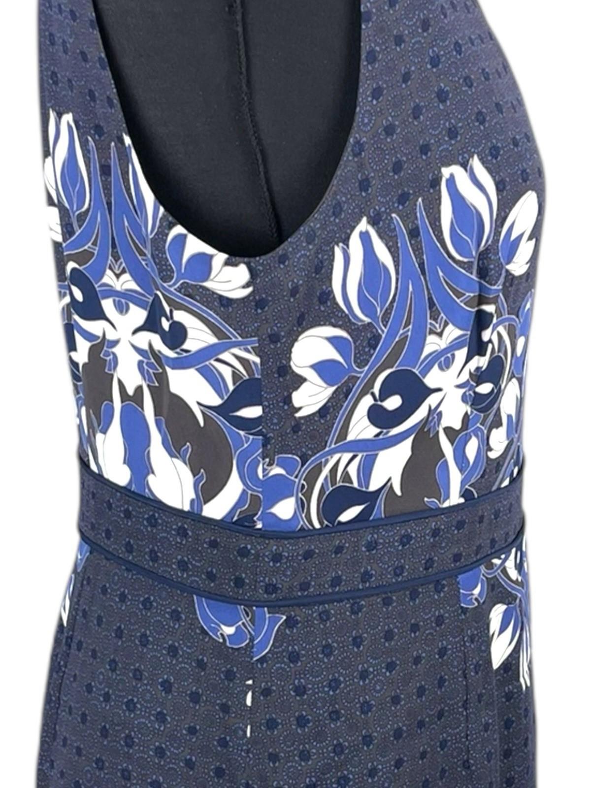 Tory Burch Piera Printed Matte-Satin Dress Designer Women’s UK Size 10