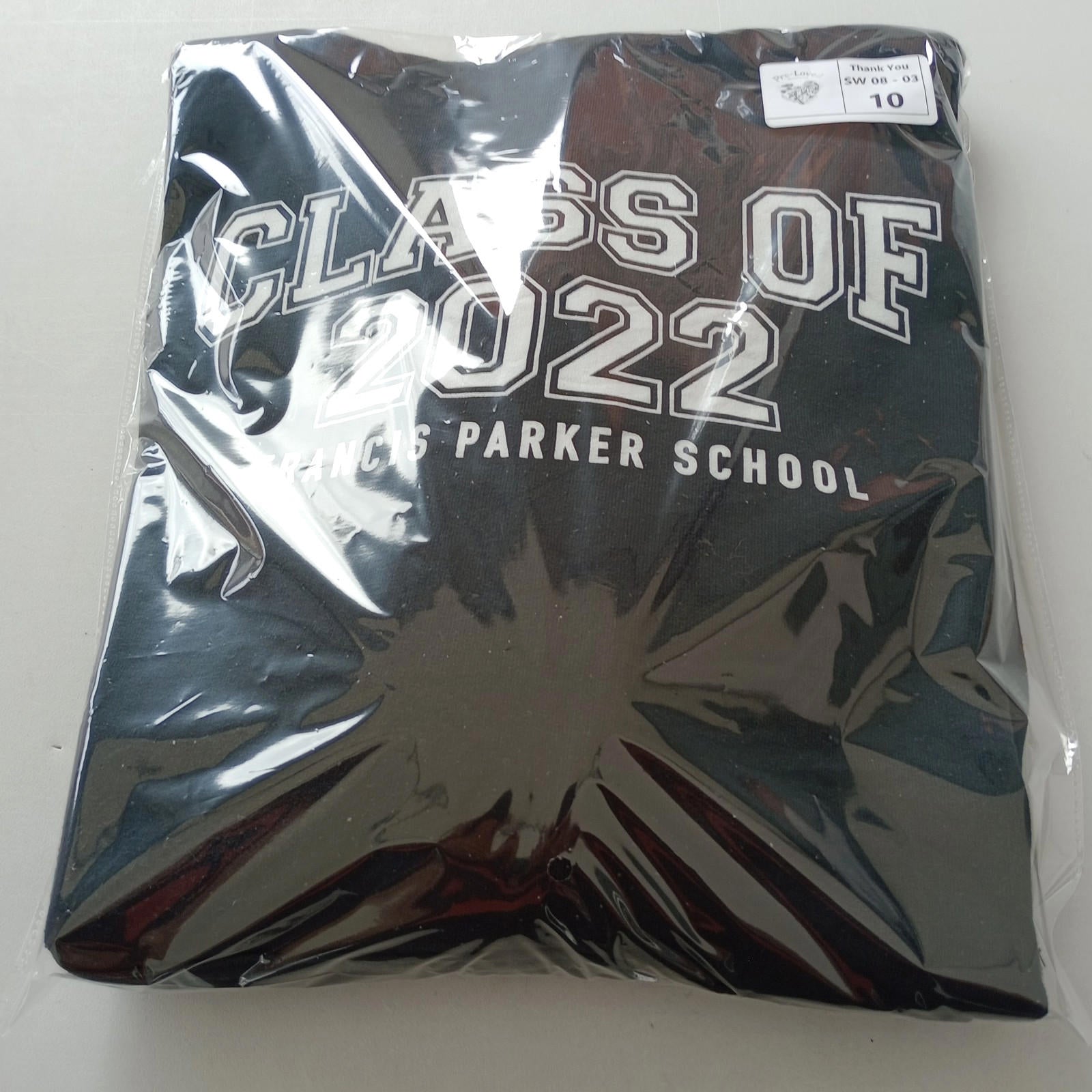 USA Jr School Hoodie Men's UK Size L Black Jersey Hooded Pockets Class Of 2022