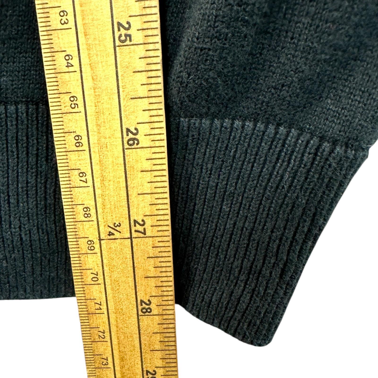 Nautica Knit Jumper Men's UK Size XL Black Long Sleeve 100% Cotton V-Neck