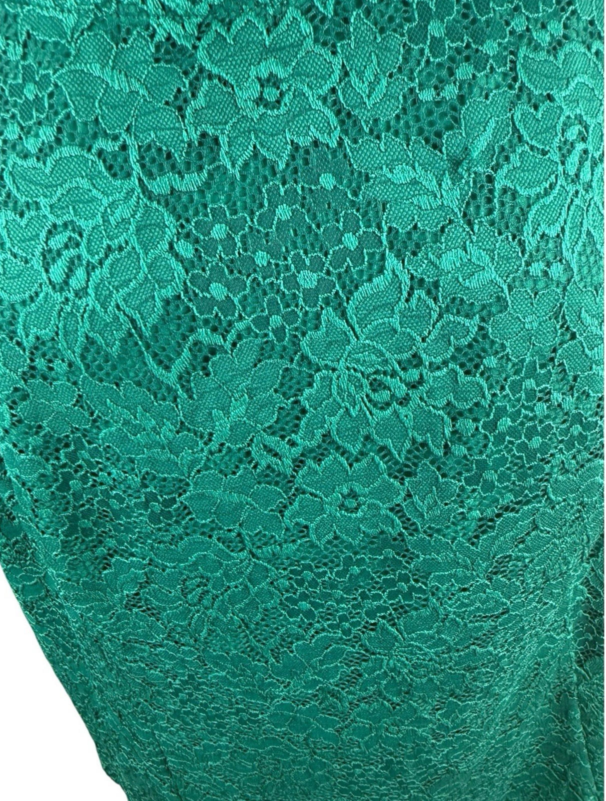Hanna Nikole Green 2 Piece Blouse Jacket Set Lace Sequin Women’s UK Size 22