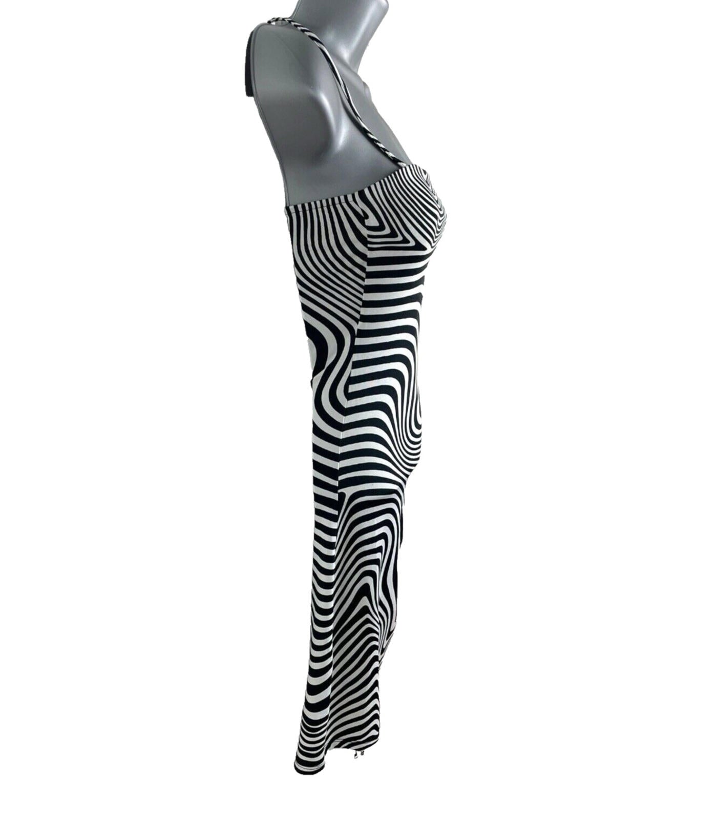 Divided Midi Dress Physcedelic Print Square Neck Women’s UK Size XS