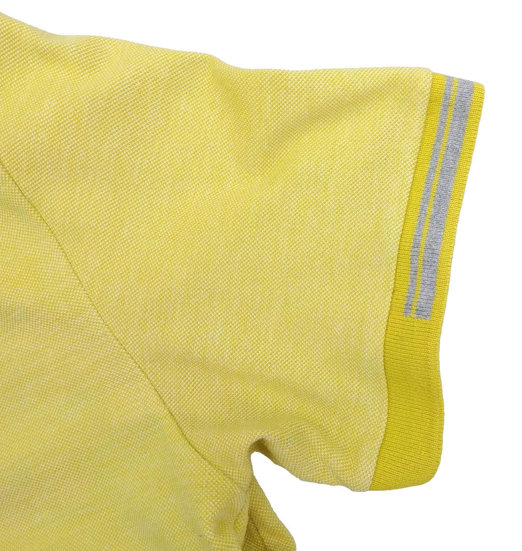 Hugo Boss Polo Shirt Men's UK Size L Yellow Short Sleeve 100% Cotton Easy Care
