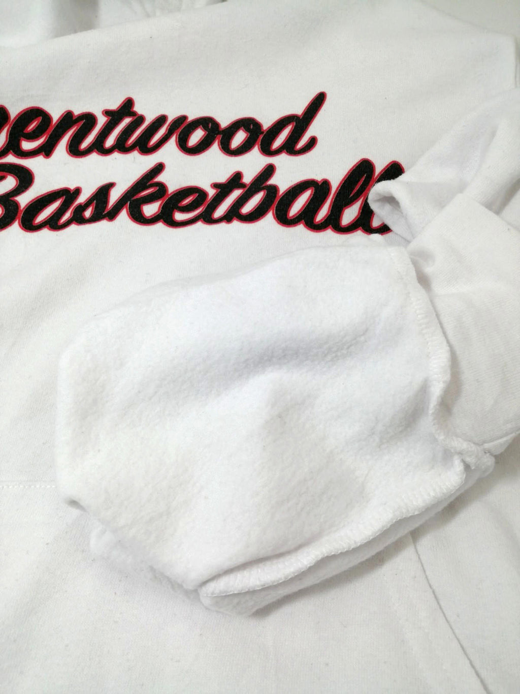Brentwood Basketball Hoodie Men's Size XL White Jersey Hooded Pockets Sports