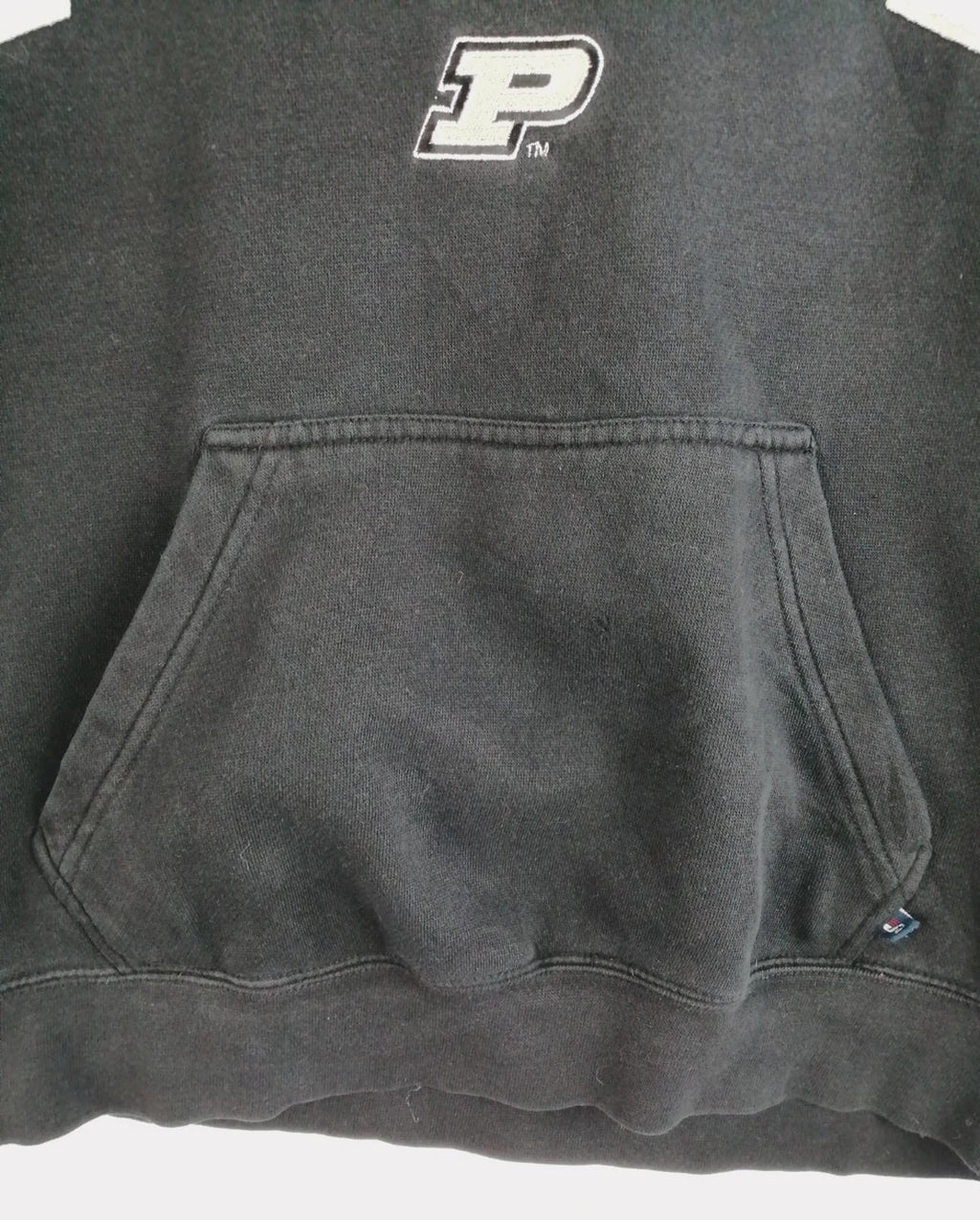 PURDUE Colour Block Hoodie Men's Size M Black Grey Jersey Hooded Pockets Sports