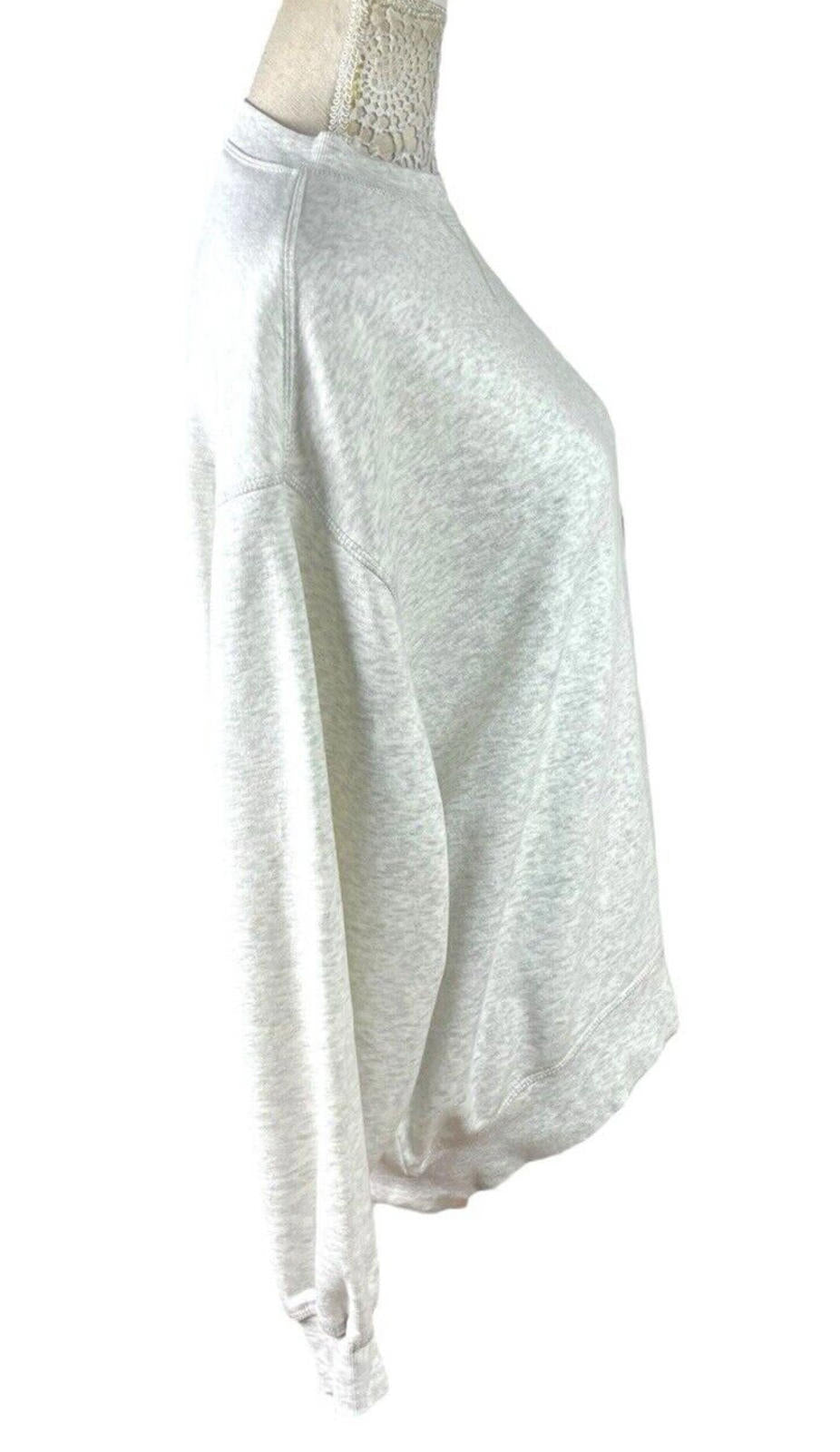 Divided Light Grey Oversized Sweater Crew Neck Fleece Lined Women’s UK Size XXS