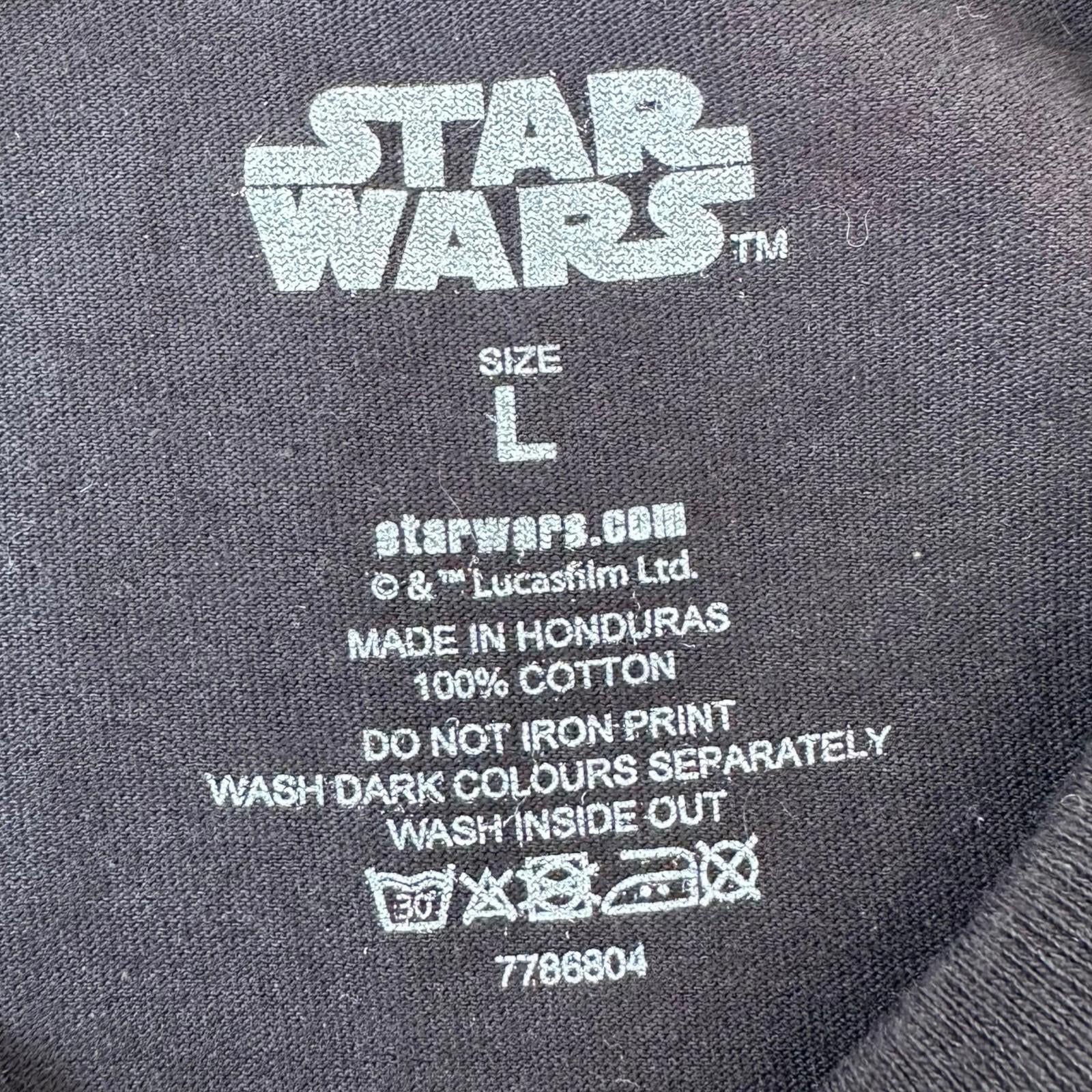Star Wars T-Shirt Graphic Print Solo 100% Cotton Men's UK Size Large L