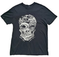 Pura Vida Costa Rica Skull Graphic Print T-Shirt Men's Size L Black Crew Neck