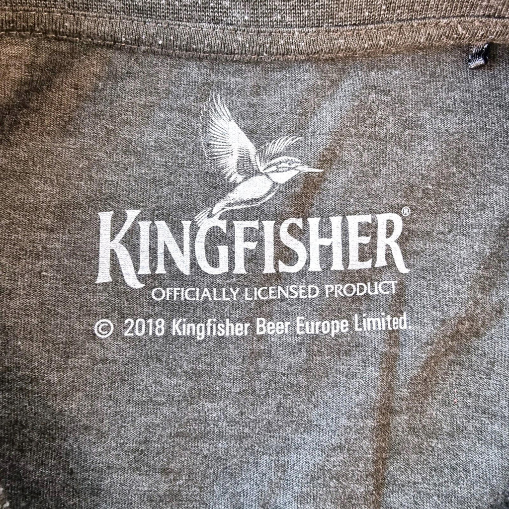 Kingfisher Beer T-Shirt Graphic Print Men's UK Size 2XL 48" - 50" Chest