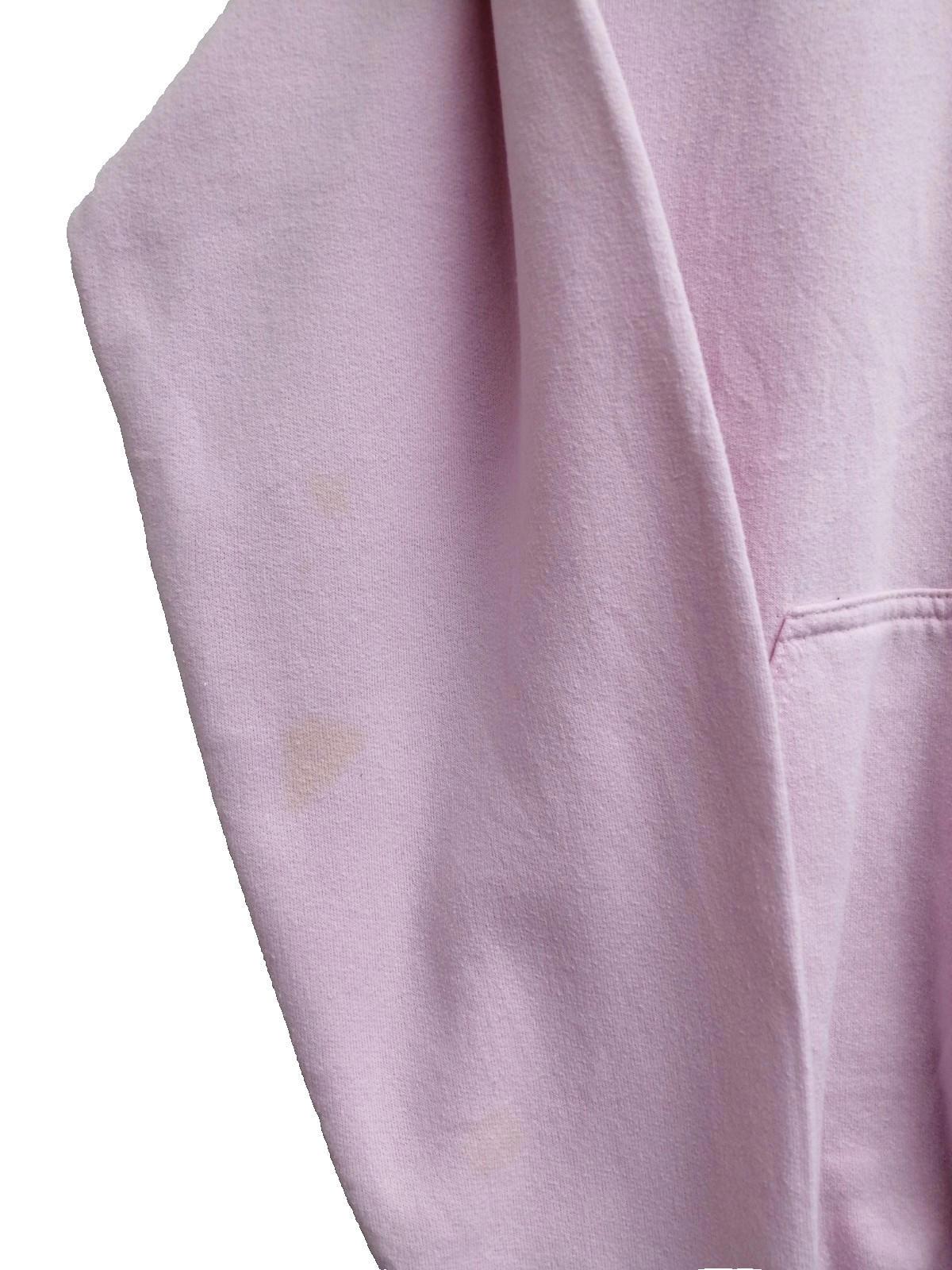 New York City Embroidered Hoodie Men's Size M Pink Jersey Hooded Pockets Sports