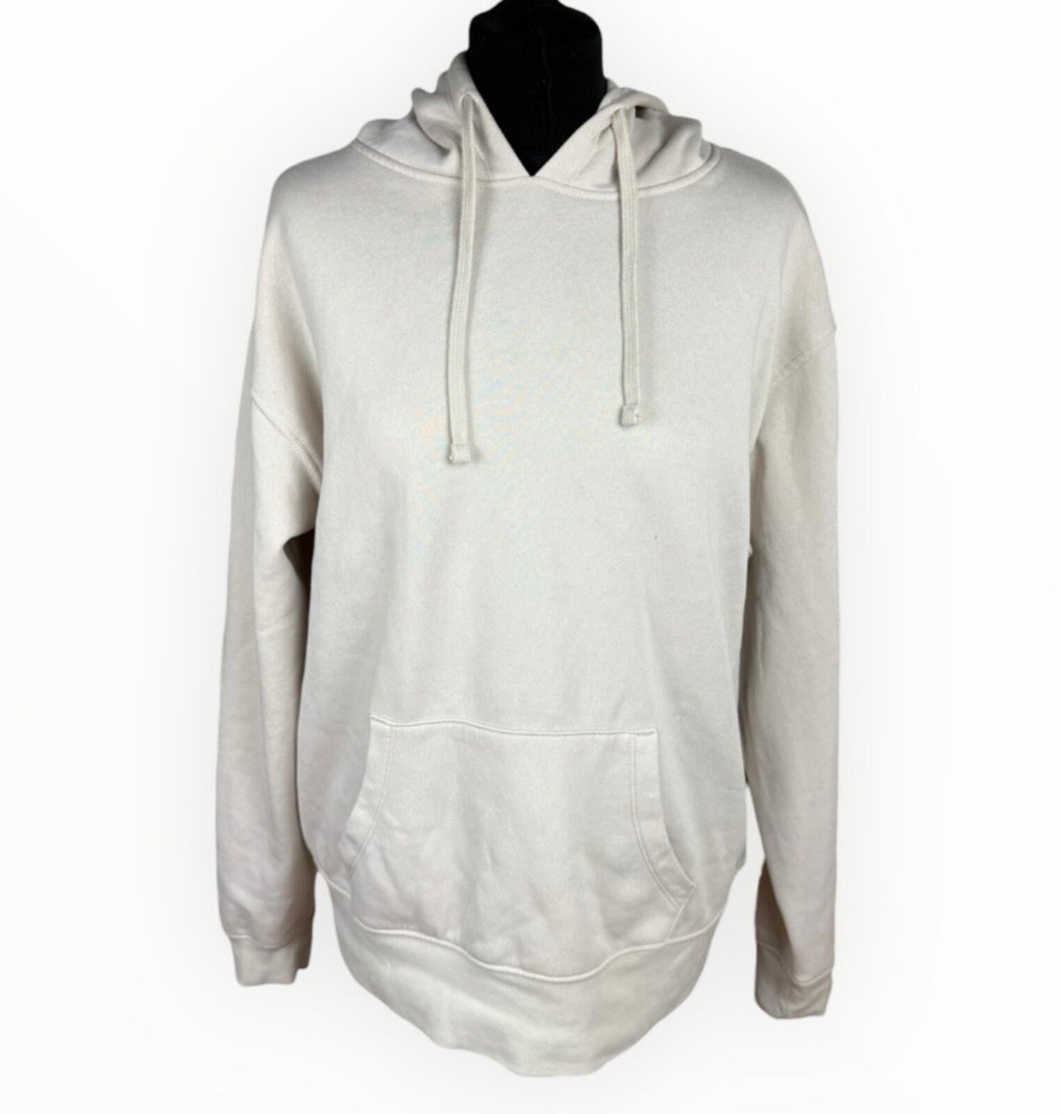 Primark Hoodie Women’s UK Size M Fleece Lined Long Sleeve Jersey Beige