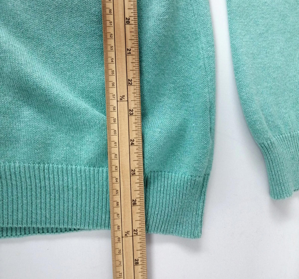 Blue Harbour Knit Jumper Men's Size M Teal Sweater Chest 38-40in 100% Cotton