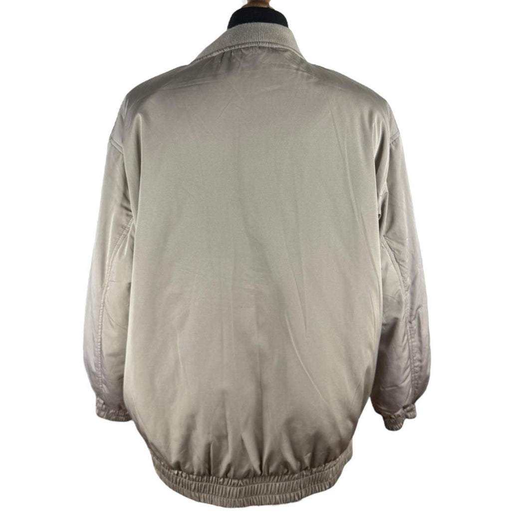 Stradivarius Oversized Bomber Jacket Coat Mid Length Zip Up Women’s UK Size XS