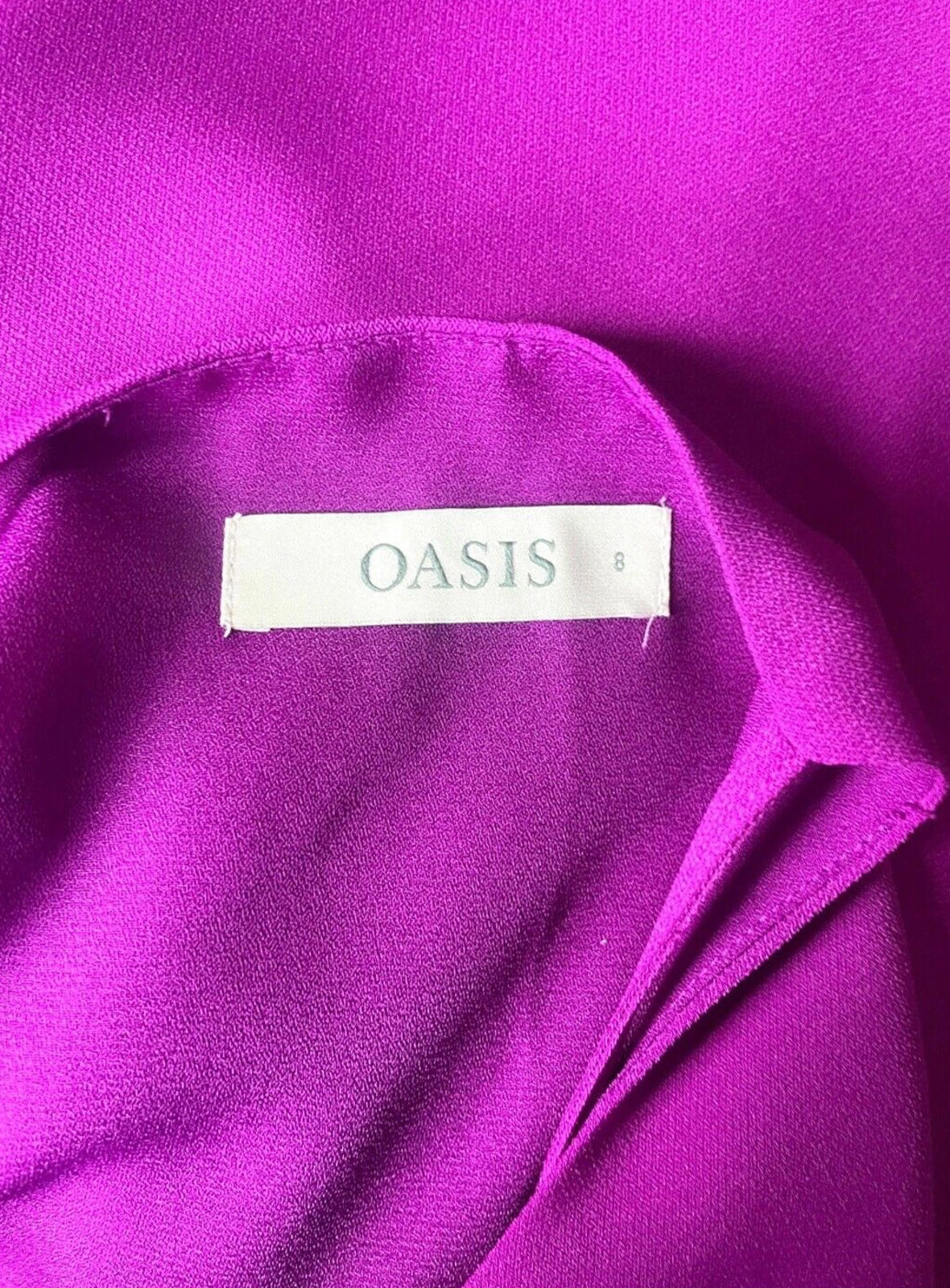Oasis Purple V Neck Vest Mini Dress Women's UK Size 8