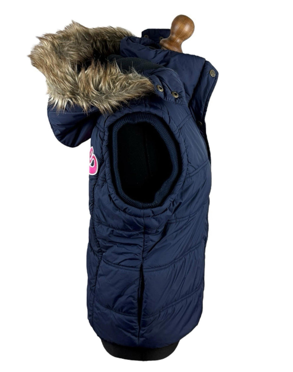 Paul’s Boutique Gilet Hooded Fur Trim Embroidered Girls UK Size L (12-13years)