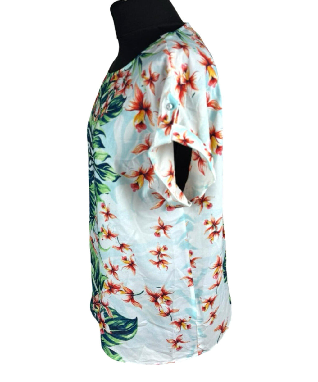 Millers T-Shirt Blouse Women’s UK Size 12 Botanical Print Short Sleeve Top