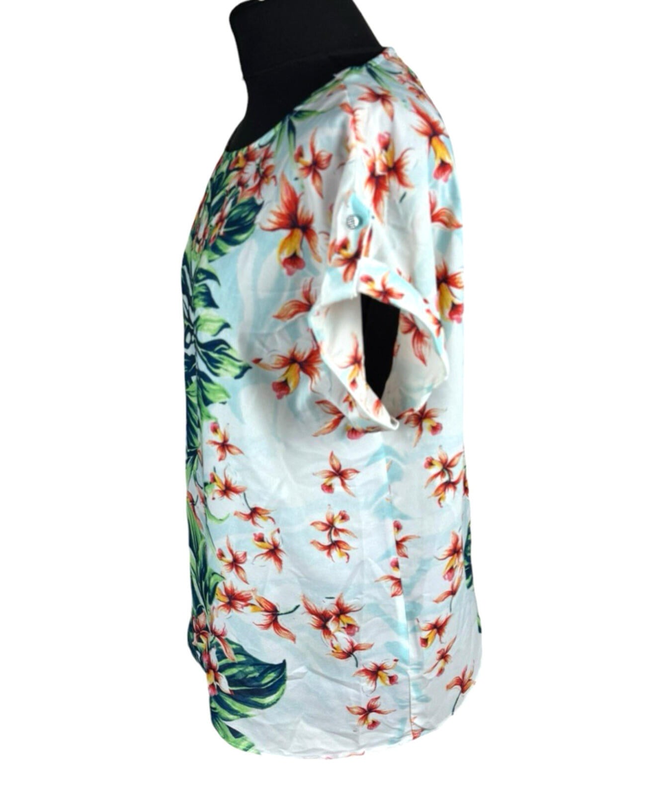 Millers T-Shirt Blouse Women’s UK Size 12 Botanical Print Short Sleeve Top