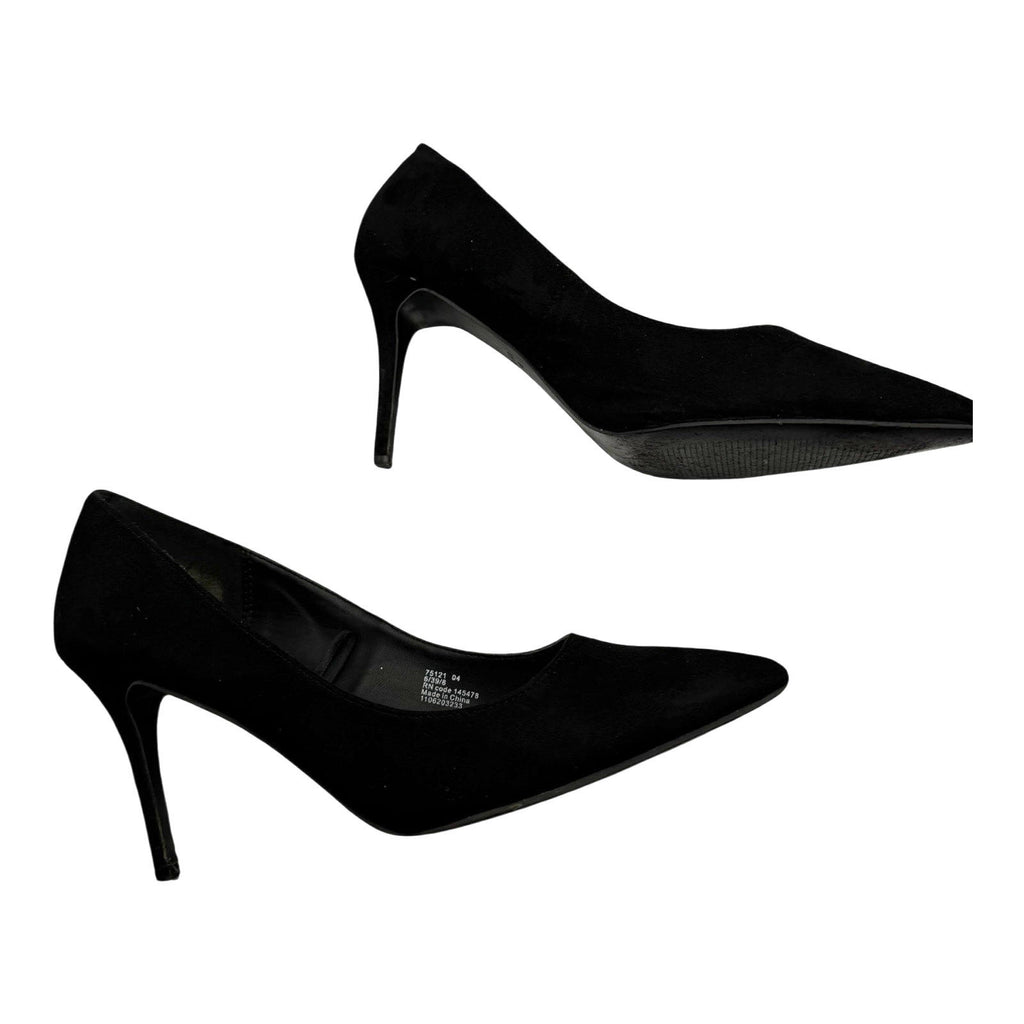 Atmosphere Black Faux Suede Court Shoes Pointed Toe Stiletto Women’s UK Size 6
