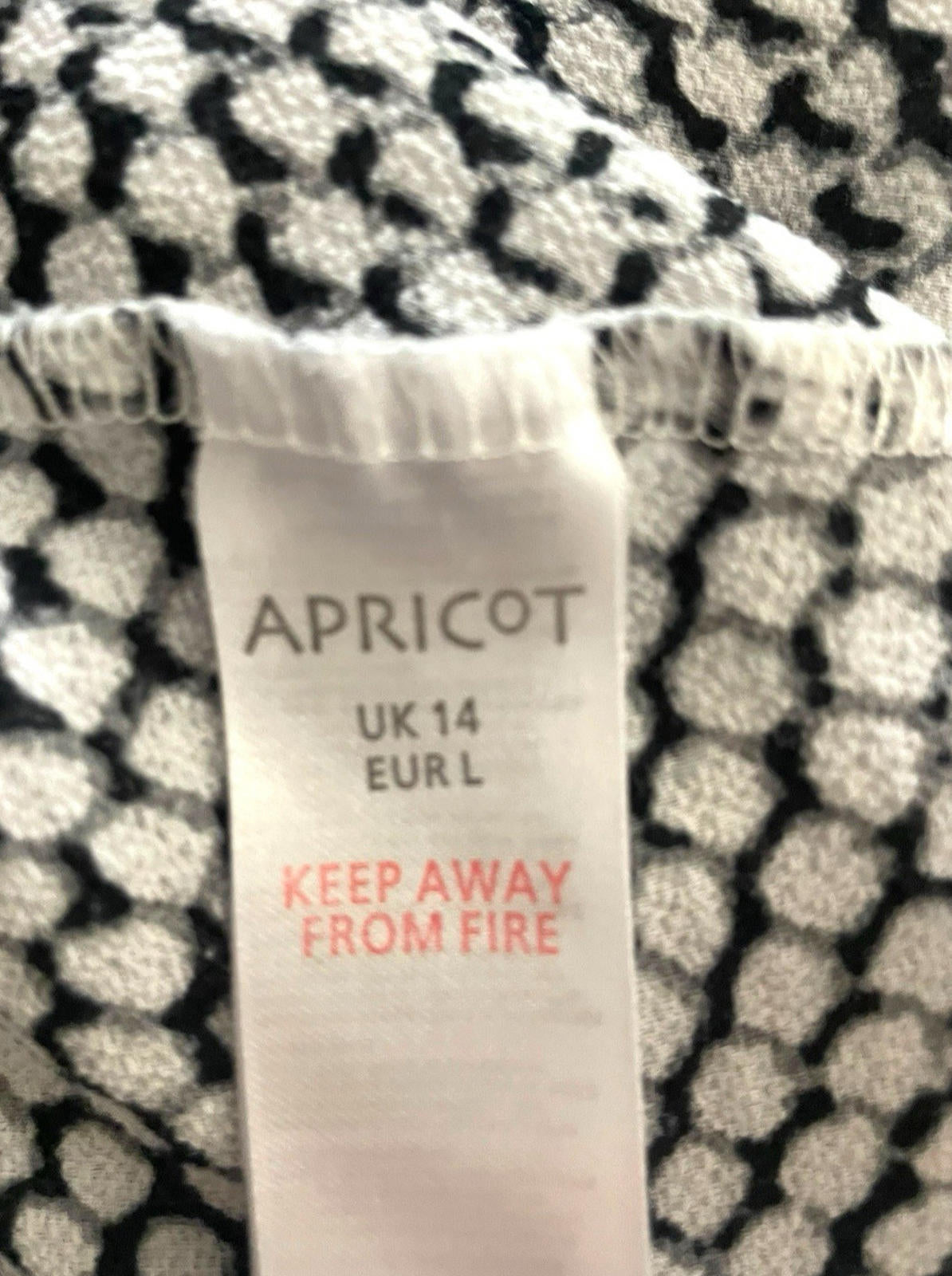 Apricot Thin Smock Mini Dress Relaxed Fit Women’s UK Size 14