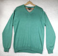 Blue Harbour Knit Jumper Men's Size M Teal Sweater Chest 38-40in 100% Cotton